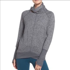 Zella Twisted Cowl Neck Sweater